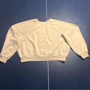 Levis Cream Cropped Sweatshirt